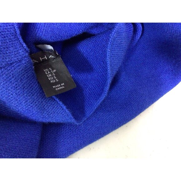 Tahari Blue Turtleneck Sweater Womens Small New - Picture 5 of 8